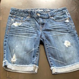 Express denim shorts
